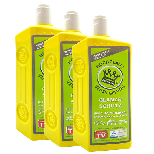 3 Stk. POLIERKING Hochglanz Versiegelung a 500 ml